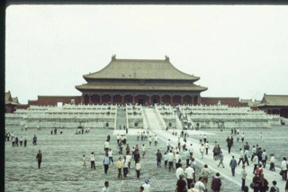 老照片 1972年北京故宮 剛剛解禁開放沒多久_尼克松_展覽_美國