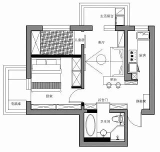 55平新房，主臥做個小改造，完工實用極了，一家三口入住太幸福