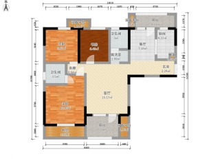 110平米三居室僅25萬，太超值了！北歐風格老婆最愛！-前海東岸裝修