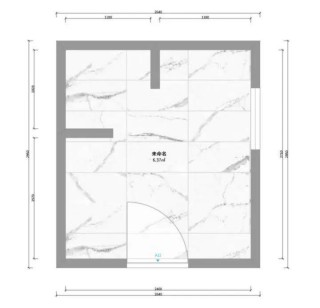 6.3㎡大衛生間的煩惱，瓷磚用了4種！
