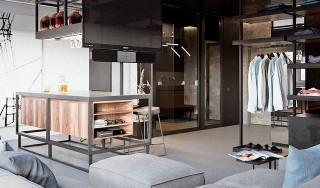 朋友的42平型男Loft住宅，宛如鋼鐵風小酒館，每天都擔心他喝醉！