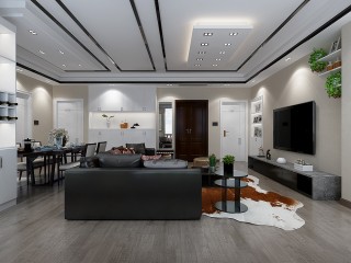 婆婆把140平米的房裝修成這種現代簡約風格，一進門就看呆了！-綠城兩江御園裝修