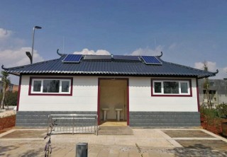 山東德州建造太陽能公廁 室內四季如春屋頂光伏發電