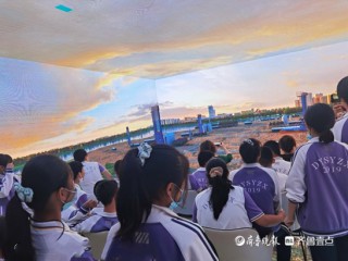 東營市實驗中學師生走進黃河文化館參觀學習
