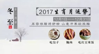 2017年12月十二生肖運勢詳解（上）