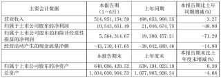 中源家居2021年半年度淨利1054.37萬元 同比淨利減少49.90%