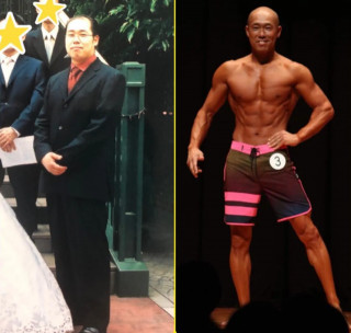 日本大叔44歲開始健身，“收獲”美嬌妻，真羨慕