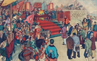 當代著名歷史人物畫家張義潛作品欣賞