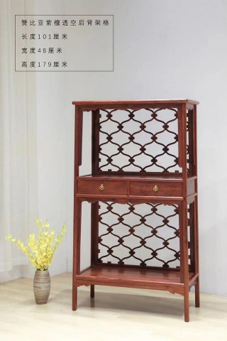 明式經典書房家具器型，透空後背架格