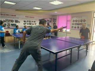 紫盈社區開展社區乒乓球比賽 娛樂居民業餘生活