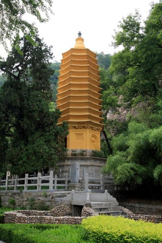 天津天成寺舍利塔：一千多年歷史的古塔，塔前還有千年古柏樹