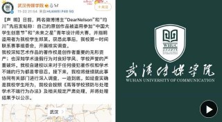 武漢高校學生疑盜清華美術生作品參賽 武漢傳媒學院回應：正在調查！涉事學生曾多次獲獎