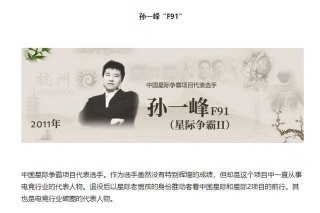 傳奇狙神再獲新榮譽！獲評文明遊戲先鋒 入選電競選手名人堂