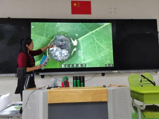 煙台萊山區第四實驗科學課堂：開展觀察大自然的奧秘——蝸牛