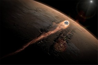 NASA拍到的照片，火星表面曾出現「飛碟」，不是人類留下的！