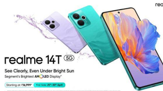 真我14T 5G手機發布：搭載天璣6300芯片 1500元起售_realme_支持_內置