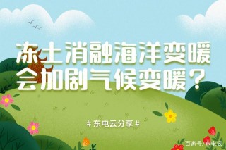 「東電雲分享」凍土消融海洋變暖是否會加劇氣候變暖