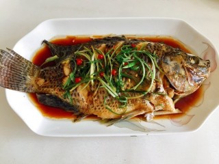 小白菜譜，清蒸羅非魚，做法簡單，健康美味，吃不胖的魚肉菜譜