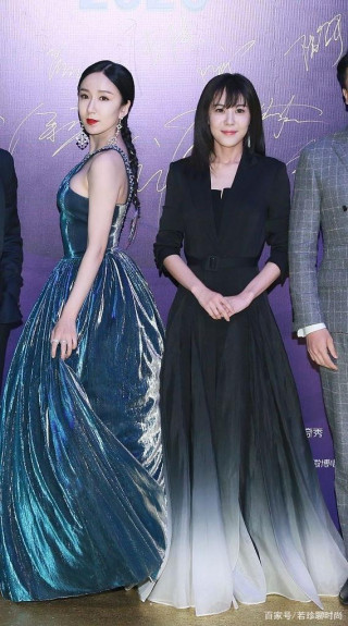 婁藝瀟的身材變得富態不少，好有女人味，不輸穿西裝的李金銘