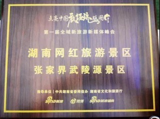 張家界武陵源景區入選“湖南網紅旅遊景區”