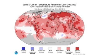 美國宇航局氣候科學家稱2020年是有史以來最熱的一年
