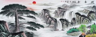 客廳里掛什麼畫？名家山水字畫裝飾美！