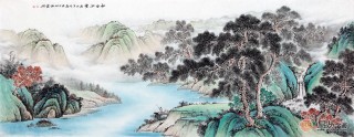 客廳裝飾畫 精美的山水畫帶給你十足的自然韻味