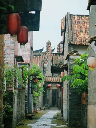 廣州這一原始古村落，粵式文化鑊耳牆，適合發呆的地方
