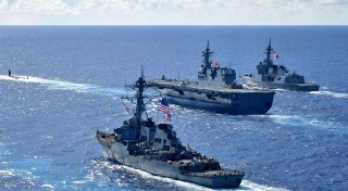 美日法澳剛出兵挑事，中俄軍艦現身日本海域！美日收特殊信號