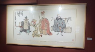 韓碩作品展昨天開幕：在人物畫裏讀歷史典故