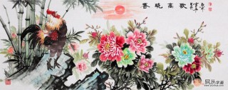 客廳裝飾畫如何選擇，寓意吉祥花鳥畫是佳選！