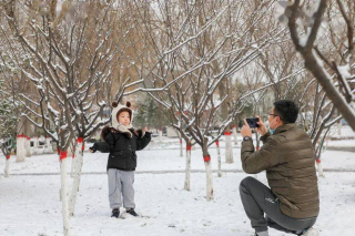 沙河：一場冬雪，美如畫