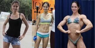 女生健身7年，練出大碼身材，肌肉強壯很有韻味