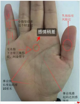 手相：財路紋多發大財的手相，感情不順多婚該如何補救！