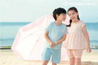 全棉時代家居服夏季系列丨海邊踏浪，萌享童趣