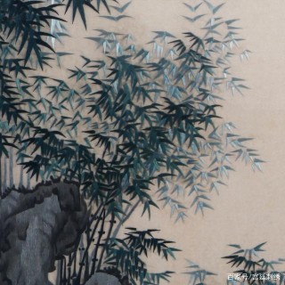 汴繡竹林圖‖宜人佳境，豐盈詩畫家居！