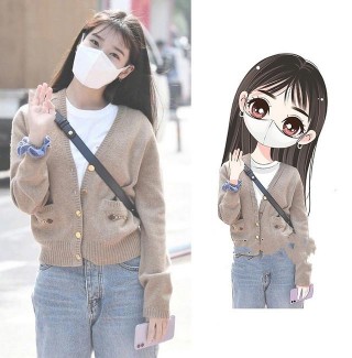 當韓國女明星變成大頭娃娃漫畫照後，你覺得誰最甜美可愛？