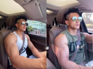 戴墨鏡開車的型男走火網絡，網友：理想中的男神
