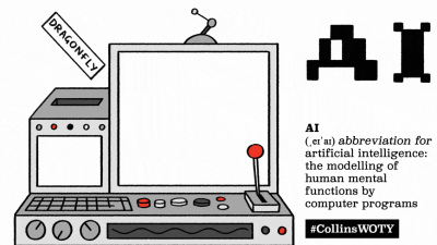 “人工智能（AI）”被柯林斯詞典評為2023年度詞，使用量翻兩番