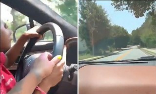 美國小女孩開車上路引熱議 父親系葛萊美獎得主