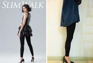 日本妞美腿秘密大公開！SLIMWALK的3D織法瞬間纖細腿部線條！